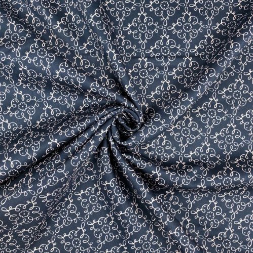 Bio Baumwoll Satin - Flourish - Wildflower - Cloud9 Fabrics